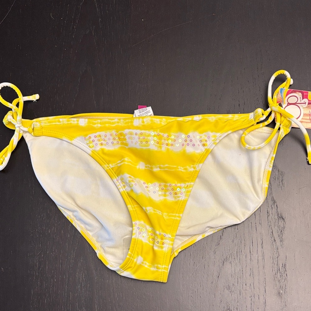 NWT OP Yellow Tie-Side Bikini Bottom